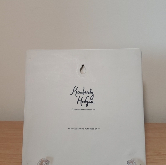 Hallmark KIMBERLY HODGES 2003 TILE FLOWER PINK Yellow Blue 6" x 6" - Picture 7 of 8